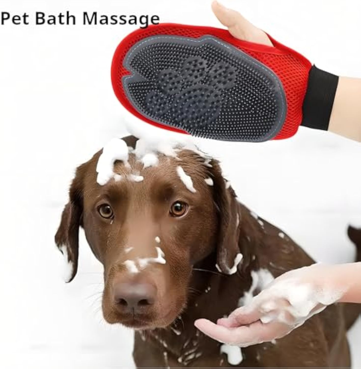 Pet Grooming Glove for Easy Bathing and Deshedding
